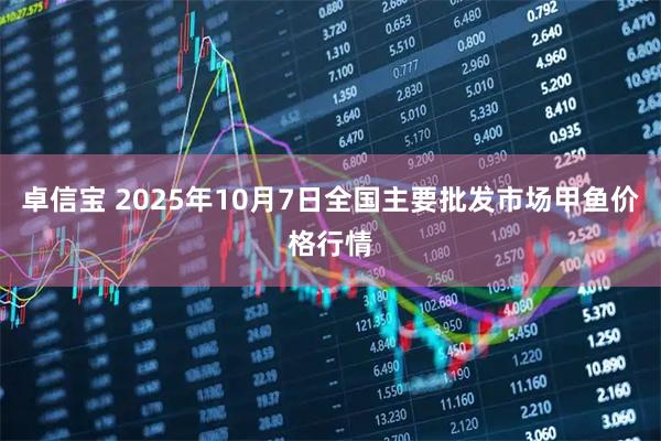 卓信宝 2025年10月7日全国主要批发市场甲鱼价格行情
